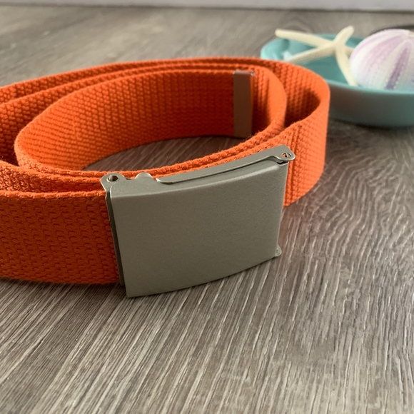Accessories - Canvas Belt / Military Belt / Orange